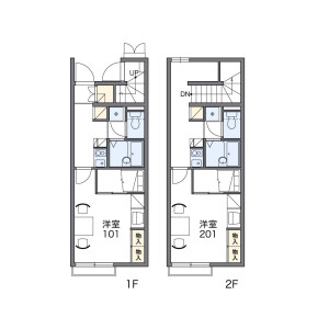 1K Apartment in Dannoharu - Oita-shi Floorplan