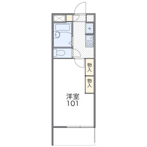 1K Apartment in Kitakaheicho - Adachi-ku Floorplan