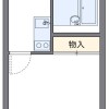 平塚市出租中的1K公寓 房屋格局