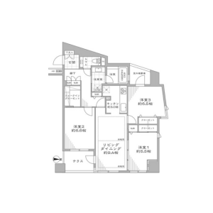 3SLDK Mansion in Konan - Minato-ku Floorplan