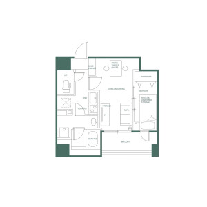 1DK Apartment in Fukagawa - Koto-ku Floorplan