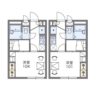 1K Mansion in Matsuo - Naha-shi Floorplan