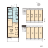 1K Apartment to Rent in Fukuoka-shi Hakata-ku Layout Drawing