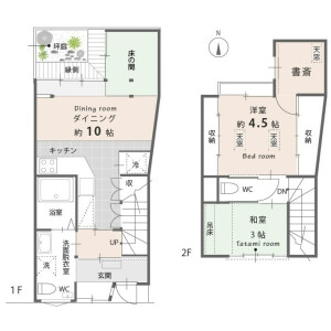 2SLDK House in Mibu naginomiyacho - Kyoto-shi Nakagyo-ku Floorplan