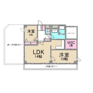 2LDK Mansion in Shirokane - Minato-ku Floorplan
