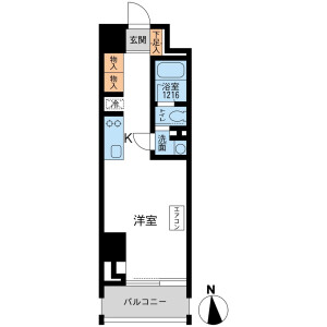 1R Mansion in Shibakoen - Minato-ku Floorplan