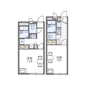 1K Apartment in Komatsugawa - Edogawa-ku Floorplan