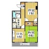 2DK Apartment to Rent in Kyoto-shi Ukyo-ku Floorplan