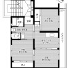 3DK Apartment to Rent in Hiroshima-shi Nishi-ku Floorplan