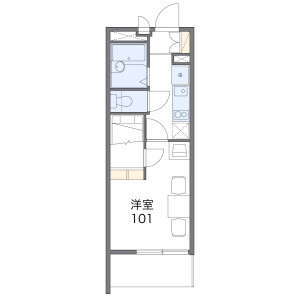 1K Mansion in Ishiimachi - Utsunomiya-shi Floorplan