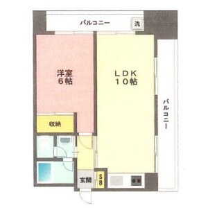 1LDK Mansion in Kitashinjuku - Shinjuku-ku Floorplan