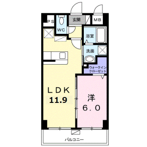 1LDK Mansion in Umusa - Nago-shi Floorplan