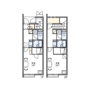 1K Apartment in Akaboriimaicho - Isesaki-shi Floorplan