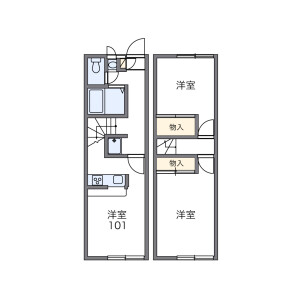 2DK Mansion in Yanazemachi - Utsunomiya-shi Floorplan