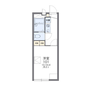 1K Apartment in Nagaoka - Fukuoka-shi Minami-ku Floorplan