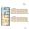 1K Apartment to Rent in Uruma-shi Layout Drawing