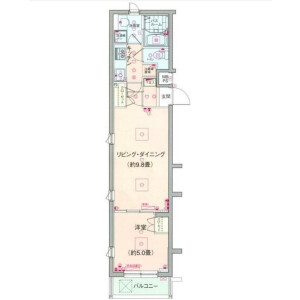 1LDK {building type} in Sakuragaoka - Setagaya-ku Floorplan