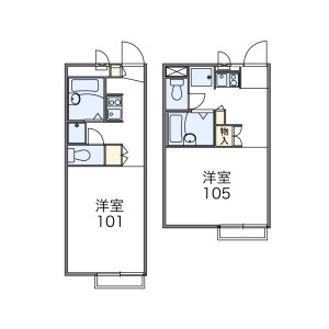 1K Apartment in Miyakodai - Matsudo-shi Floorplan