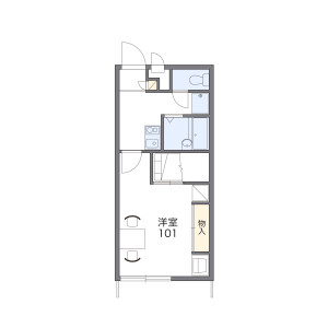 1K Apartment in Futsukaichinishi - Chikushino-shi Floorplan