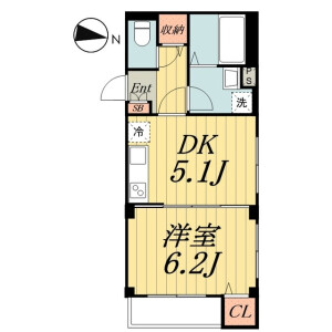 1DK Mansion in Kameari - Katsushika-ku Floorplan