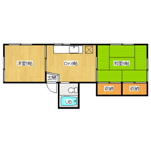 2DK Apartment in Oyamacho - Shibuya-ku Floorplan