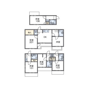 1K Apartment in Kasugacho - Nerima-ku Floorplan