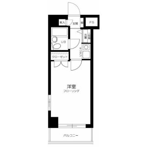 世田谷区瀬田-1K公寓大厦 楼层布局