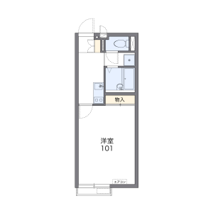 1K Apartment in Sakigaoka - Funabashi-shi Floorplan