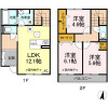 足立区出租中的3LDK公寓 楼层布局