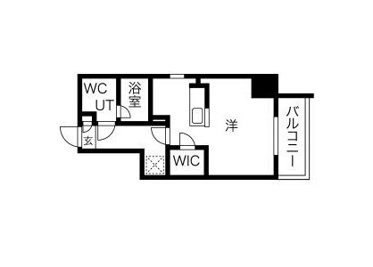 1R Apartment to Rent in Nagoya-shi Nakamura-ku Floorplan