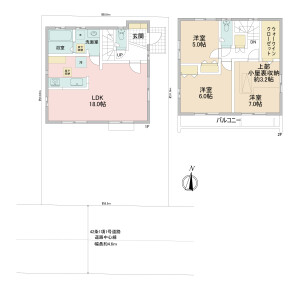 3LDK {building type} in Kamisoshigaya - Setagaya-ku Floorplan