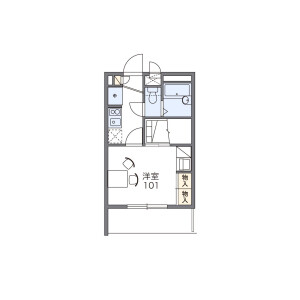 1K Mansion in Nishiaoki - Kawaguchi-shi Floorplan