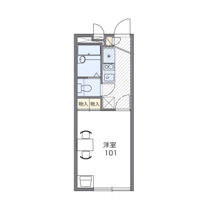 1K Apartment in Nishiikuta - Kawasaki-shi Tama-ku Floorplan