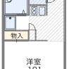 1K Apartment to Rent in Chiba-shi Chuo-ku Floorplan