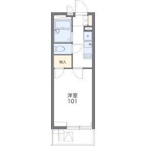 1K Mansion in Suzuya - Saitama-shi Chuo-ku Floorplan