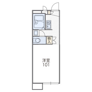 1K Mansion in Shimizu - Osaka-shi Asahi-ku Floorplan