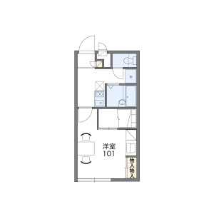 1K Apartment in Isozu - Yokkaichi-shi Floorplan