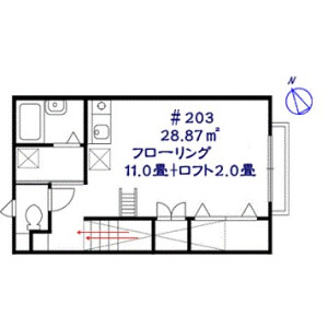 1R Apartment in Minamiyawata - Ichikawa-shi Floorplan