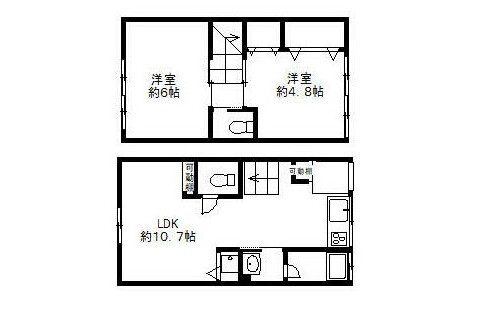 2LDK House to Rent in Minato-ku Interior