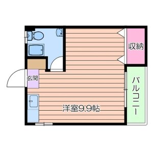 1K Mansion in Kawarayamachi - Osaka-shi Chuo-ku Floorplan
