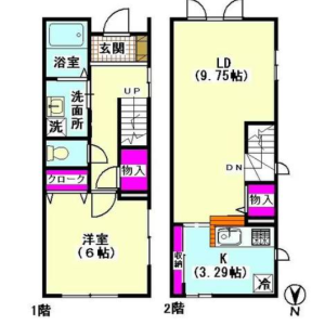 1LDK Mansion in Todoroki - Setagaya-ku Floorplan