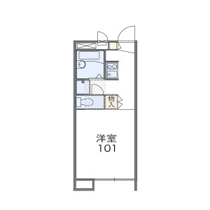 1K Apartment in Shimoniikura - Wako-shi Floorplan