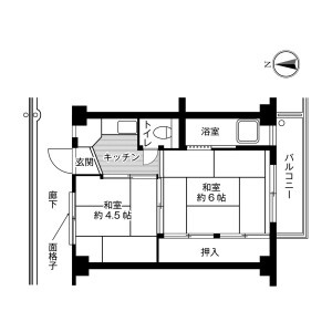 2K Mansion in Kamishimata - Hikari-shi Floorplan