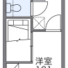 1K Apartment to Rent in Hiroshima-shi Asaminami-ku Floorplan
