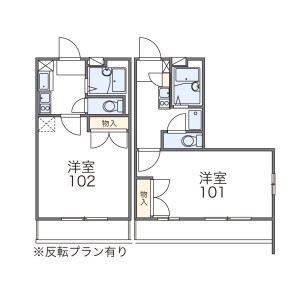 1K Mansion in Yakeno - Osaka-shi Tsurumi-ku Floorplan