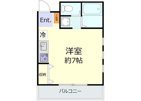 1R Apartment to Rent in Yokohama-shi Isogo-ku Floorplan
