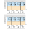 熊谷市出租中的1K公寓 楼层布局