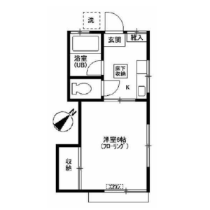 1K Mansion in Uehara - Shibuya-ku Floorplan