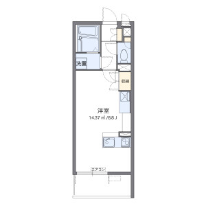 1R Mansion in Hiyagon - Okinawa-shi Floorplan