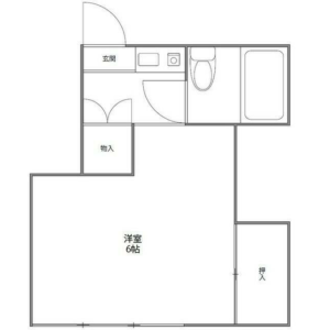 1K Apartment in Nakameguro - Meguro-ku Floorplan